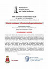 Research paper thumbnail of XXIX Seminario residenziale di studi Il tardo medioevo: riflessioni sulla periodizzazione. S. Miniato, 11-14 ottobre 2017