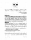 Research paper thumbnail of Survey of Characteristics of Internet Carrier Interconnection Agreements