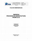 Research paper thumbnail of plan de emergencia