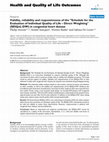 Research paper thumbnail of Validity, reliability and responsiveness of the "Schedule for the Evaluation of Individual Quality of Life-Direct Weighting" (SEIQoL-DW) in congenital heart disease