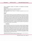 Research paper thumbnail of ALTERNATE SOURCE OF LIGHTING TO KEROSENE FOR RURAL HOUSEHOLDS