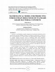 MATHEMATICAL MODEL FOR PREDICTING STRESS-STRAIN BEHAVIOUR OF STANDARD GRADE BACTERIAL CONCRETE Cover Page