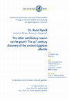 Research paper thumbnail of 2017. 'No other satisfactory reason can be given': The 19th-century discovery of the ancient Egyptian afterlife