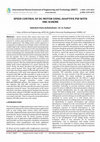 SPEED CONTROL OF DC MOTOR USING ADAPTIVE PID WITH SMC SCHEME Cover Page