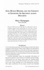 Research paper thumbnail of God, Human Memory, and the Certainty of Geometry: An Argument against Descartes