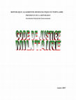 Research paper thumbnail of Code de la justice militaire