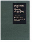 Research paper thumbnail of Dictionary of Literary Biography 193:  American Poets Since World War II (Sixth Series)