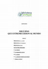 Research paper thumbnail of DIEZ DÍAS QUE ESTREMECIERON AL MUNDO