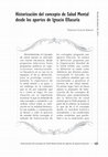 Research paper thumbnail of Historización del concepto de Salud Mental desde los aportes de Ignacio Ellacuría