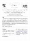 Research paper thumbnail of Hydroacoustic monitoring of fish in sea cages: target strength (TS) measurements on Atlantic salmon (Salmo salar)