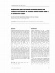 Research paper thumbnail of Submerged light increases swimming depth and reduces fish density of Atlantic salmon Salmo salar L. in production cages