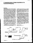 Research paper thumbnail of A Laboratory Study of Water Immobilization for Improved Oil Recovery