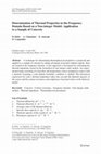 Research paper thumbnail of Determination of Thermal Properties in the Frequency Domain Based on a Non-integer Model: Application to a Sample of Concrete