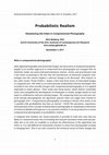 Research paper thumbnail of Probabilistic Realism: Reassessing the Index in Computational Photography