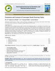 Research paper thumbnail of Formulation and Evaluation of Lamotrigine Mouth Dissolving Tablets A R T I C L E I N F O