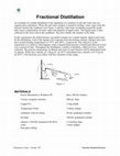 Fractional Distillation Cover Page