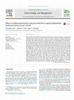 Research paper thumbnail of Effects of shelterwood harvest and prescribed fire in upland Appalachian hardwood forests on bat activity