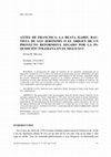 Research paper thumbnail of ANTES DE FRANCISCA: LA BEATA ISABEL BAUTISTA DE SAN JERÓNIMO O EL ORIGEN DE UN PROYECTO REFORMISTA SEGADO POR LA INQUISICIÓN TOLEDANA EN EL SIGLO XVI.