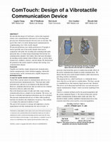 ComTouch: design of a vibrotactile communication device Cover Page