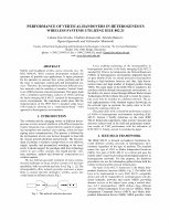 Research paper thumbnail of Performance of Vertical Handovers in Heterogeneous Wireless Systems utilizing IEEE 802.21