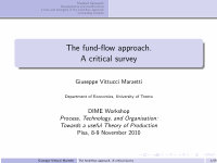 Research paper thumbnail of The fund-flow approach. A critical survey