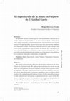 Research paper thumbnail of El espectáculo de la stásis en Valpore de Cristóbal Gaete