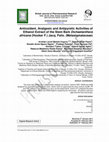 Research paper thumbnail of Antioxidant, Analgesic and Antipyretic Activities of Ethanol Extract of the Stem Bark Dichaetanthera africana (Hooker F.) Jacq. Felix. (Melastomataceae