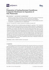 Preparation of Fouling-Resistant Nanofibrous Composite Membranes for Separation of Oily Wastewater Cover Page