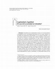 Legitimidad y legalidad. El caso de la sociedad en Colombia [Legitimacy and legality. The case of society in Colombia] Cover Page