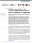 Research paper thumbnail of Radiocarbon analysis reveals expanded diet breadth associates with the invasion of a predatory ant