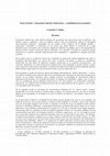 Research paper thumbnail of Pactos Sociales y Negociación Salarial: Instituciones y estabilidad macroeconómica 1