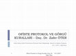 Research paper thumbnail of zafer Öter - (Protocol and good manners in offices) OFİSTE PROTOKOL VE GORGU KURALLARI.pdf