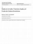 Redes en el exilio. Francisco Ayala y el Fondo de Cultura Económica Cover Page