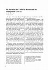 Research paper thumbnail of Die Sprache der Liebe im Koran und im Evangelium (Teil 1)