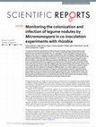 Monitoring the colonization and infection of legume nodules by Micromonospora in co-inoculation experiments with rhizobia OPEN Cover Page