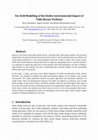 Research paper thumbnail of Far-field modelling of the hydro-environmental impact of tidal stream turbines.