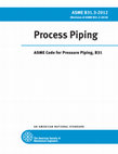 Process Piping ASME Code for Pressure Piping, B31 Cover Page