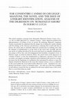 Research paper thumbnail of '"Far consentire l'animo di chi legge": Manzoni, the novel and the issue of literary identification. Analysis of the digression on "romanzi d'amore"'