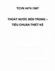 TCVN 4474:1987 THOÁT NƯỚC BÊN TRONG – TIÊU CHUẨN THIẾT KẾ Cover Page