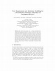 Research paper thumbnail of User Requirements and Relational Modelling for a Non-Theatrical Cinema and Video-Art Cataloguing System