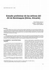 Research paper thumbnail of Estudio preliminar de las ánforas del Alt de Benimaquia (Dénia, Alicante). Quaderns de Prehistòria i Arqueologia Castellonencs, núm. 21, 2000.