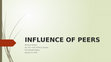 Peer Influence Cover Page