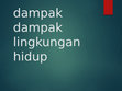 Dampak dampak lingkungan hidup Cover Page