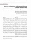 Research paper thumbnail of Ajuste de un modelo matemático para la combustión de bagazo de caña en una cámara Ward-Cimpa