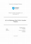 Research paper thumbnail of LCA of Hydrogen Fuel Cell & Gasoline Vehicles