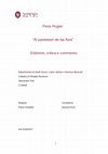 Research paper thumbnail of Peire Rogier "Al pareissen de las flors". Edizione, critica e commento (Tesi laurea magistrale).