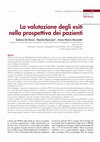 Research paper thumbnail of La valutazione degli esiti nella prospettiva dei pazienti 2017.pdf