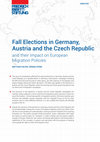 Fall elections in Germany, Austria and the Czech Republic and their impact on European migration policies Cover Page