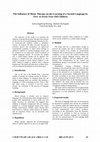 Research paper thumbnail of The Influence of Music Therapy on the Learning of a Second Language by Five- to Seven-Year-Old Children