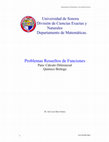 Problemas Resueltos de Funciones Problemas Resueltos de Funciones Contenido Cover Page